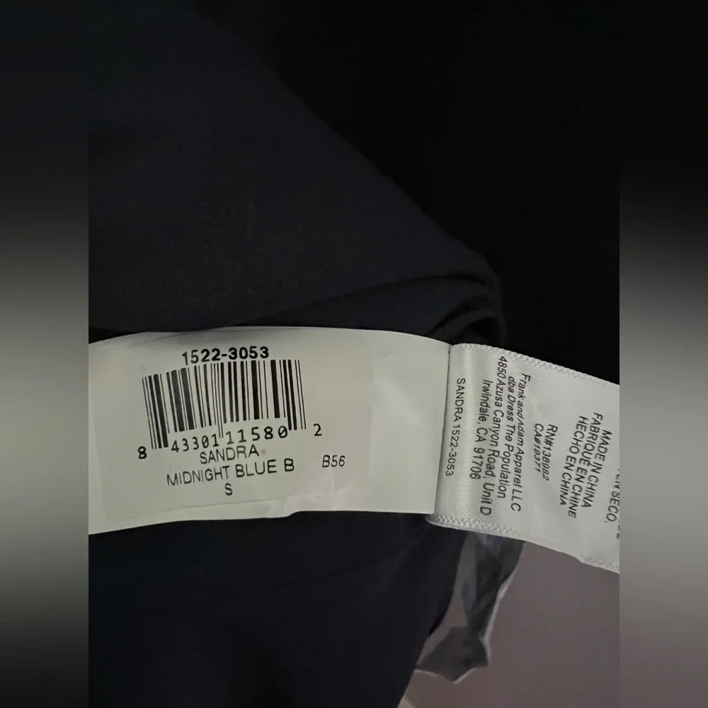 Dress the Population in Midnight Blue Size Small New - Picture 13 of 14